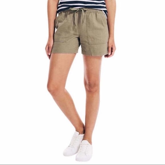 Nautica Ladies' Linen Blend Short 2 pair - Picture 11 of 14